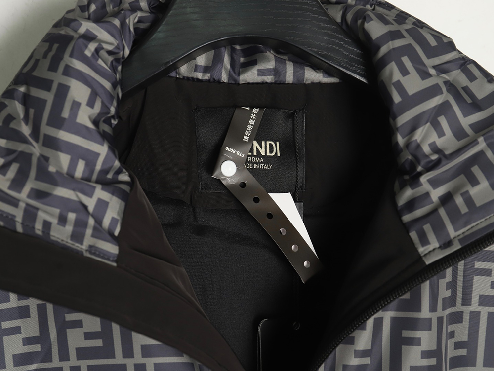 Fendi monogram FF full print cotton zipper jacket