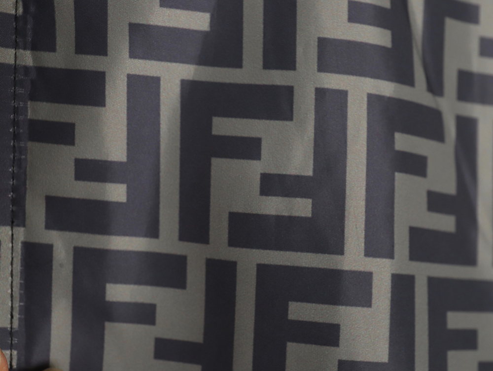 Fendi monogram FF full print cotton zipper jacket