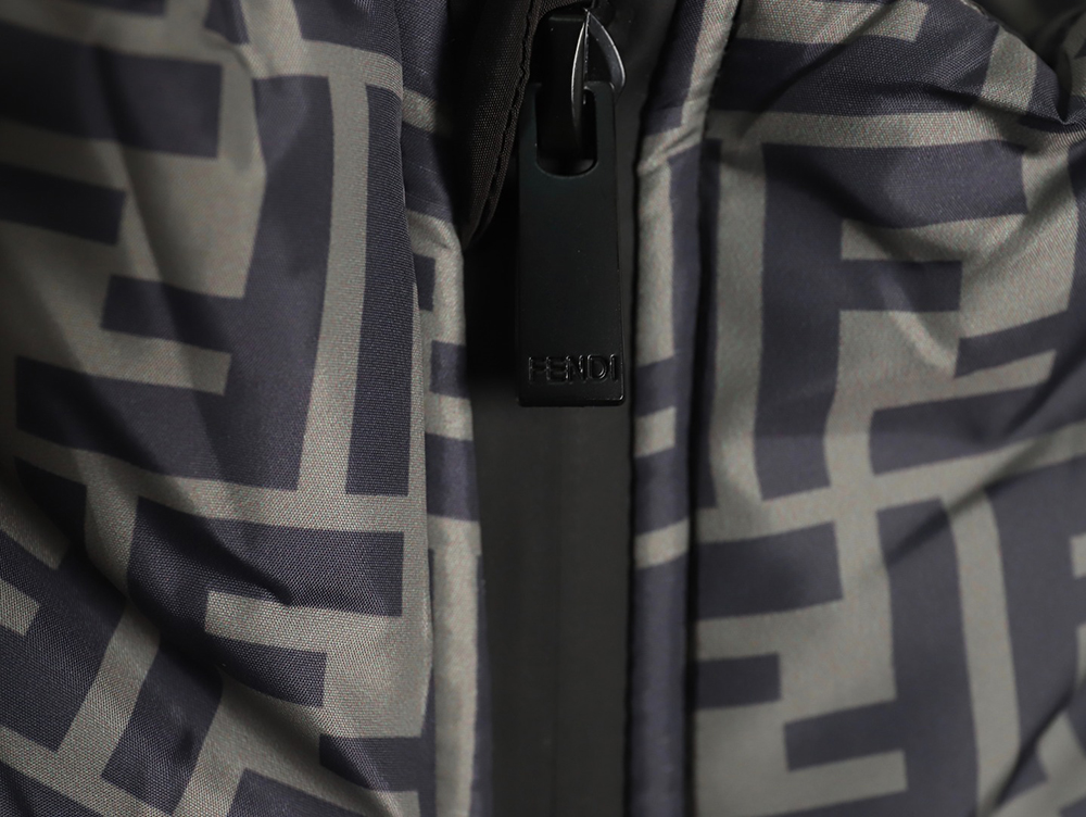 Fendi monogram FF full print cotton zipper jacket