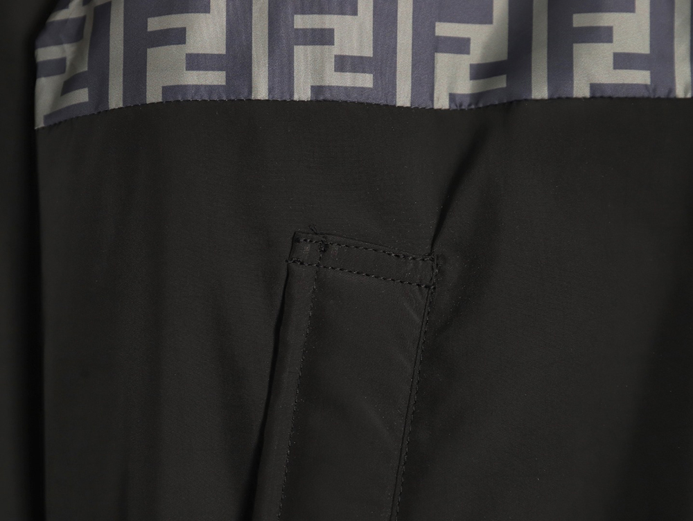Fendi monogram FF full print cotton zipper jacket