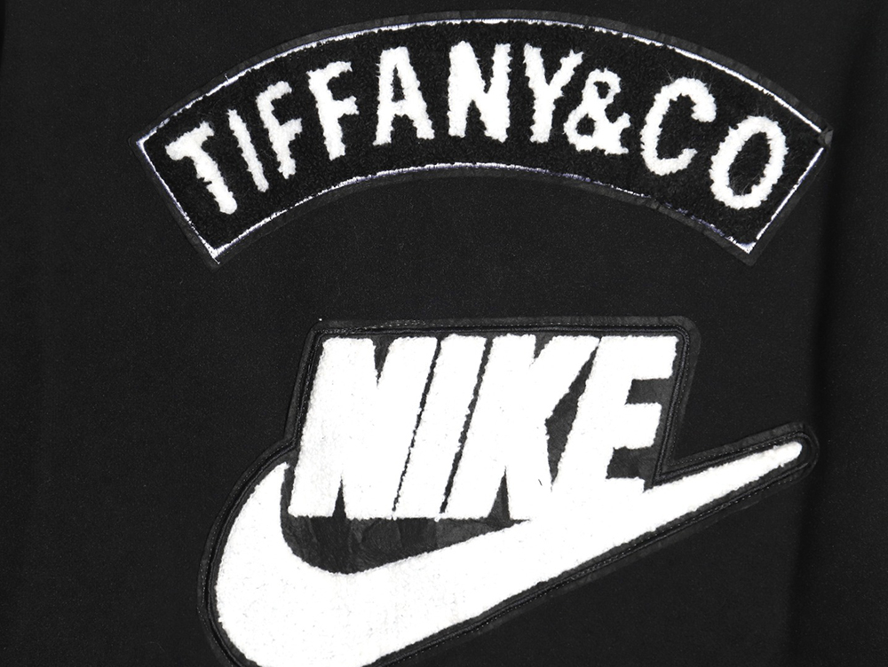 Nike & Tiffany&Co. Joint Embroidered Baseball Jacket