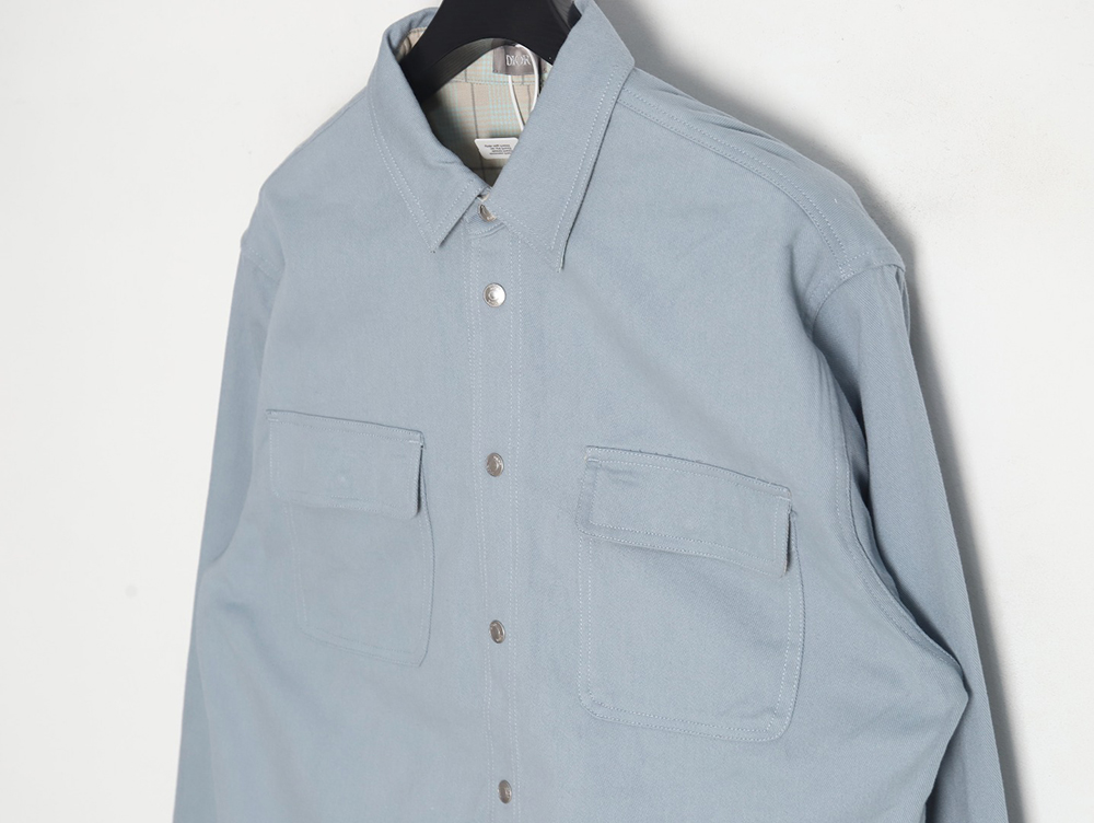 Dior blue check reversible jacket