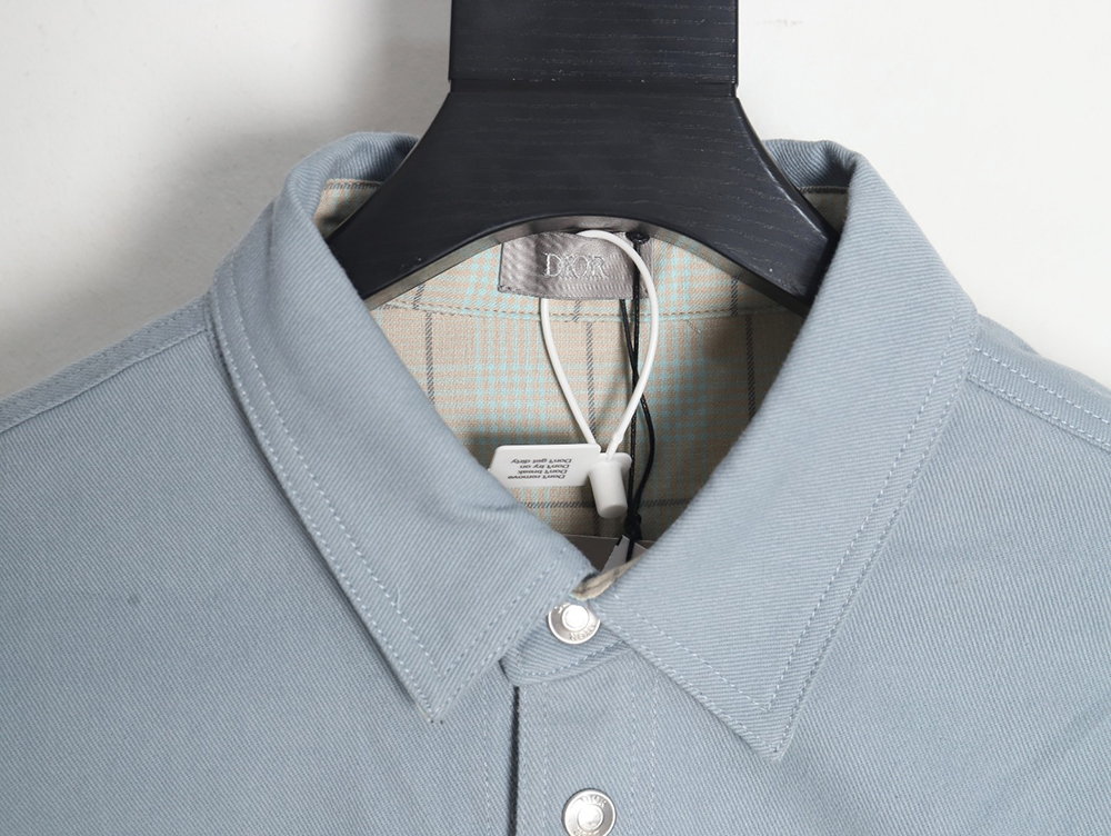 Dior blue check reversible jacket