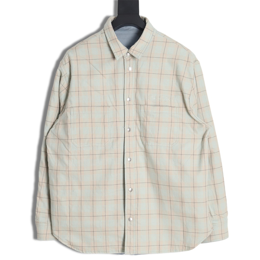 Dior blue check reversible jacket
