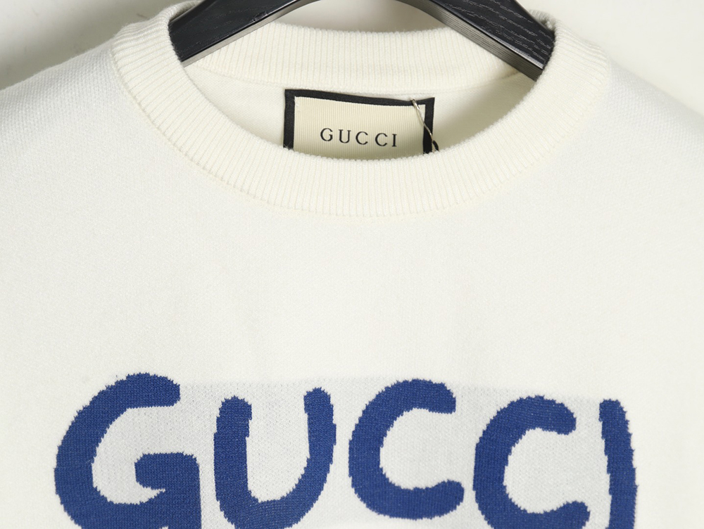 Gucci Graffiti Smiley Logo Crewneck Sweater