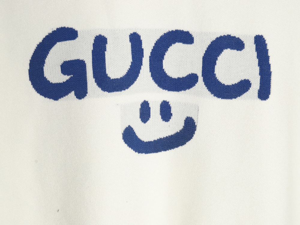 Gucci Graffiti Smiley Logo Crewneck Sweater