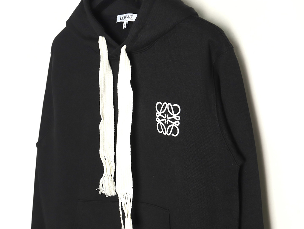Loewe 3D embroidered streamer hooded sweatshirt