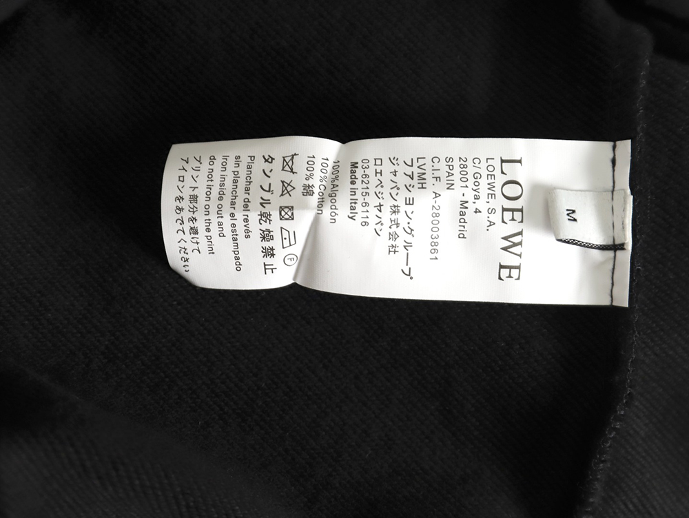 Loewe 3D embroidered streamer hooded sweatshirt
