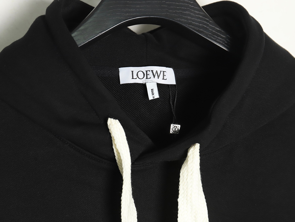 Loewe 3D embroidered streamer hooded sweatshirt