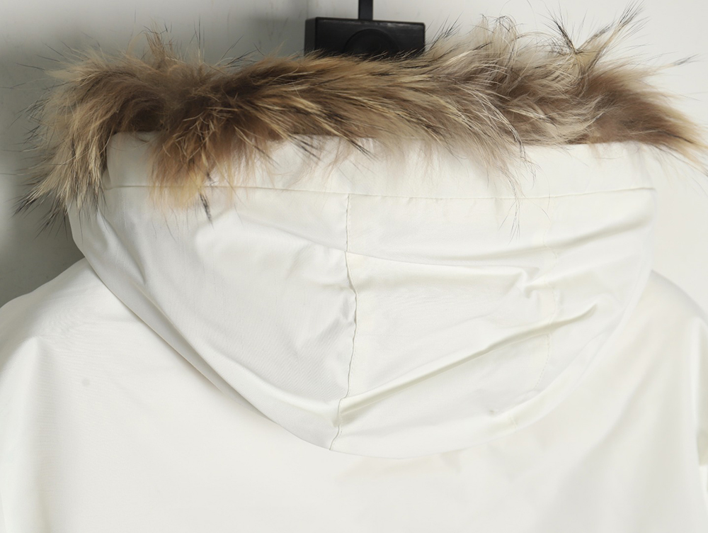 New Balance mid-length four-pocket large fur collar down jacket