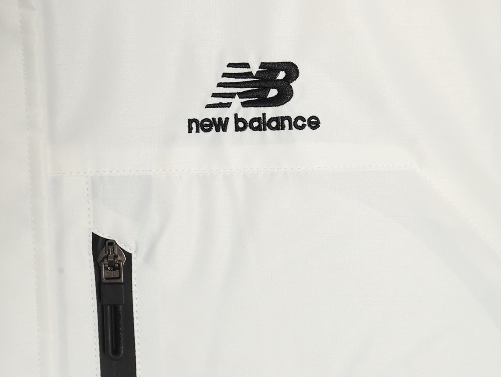 New Balance mid-length four-pocket large fur collar down jacket
