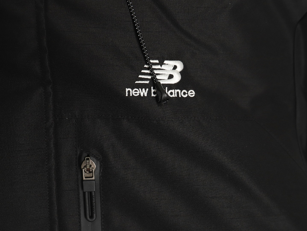 New Balance mid-length four-pocket large fur collar down jacket