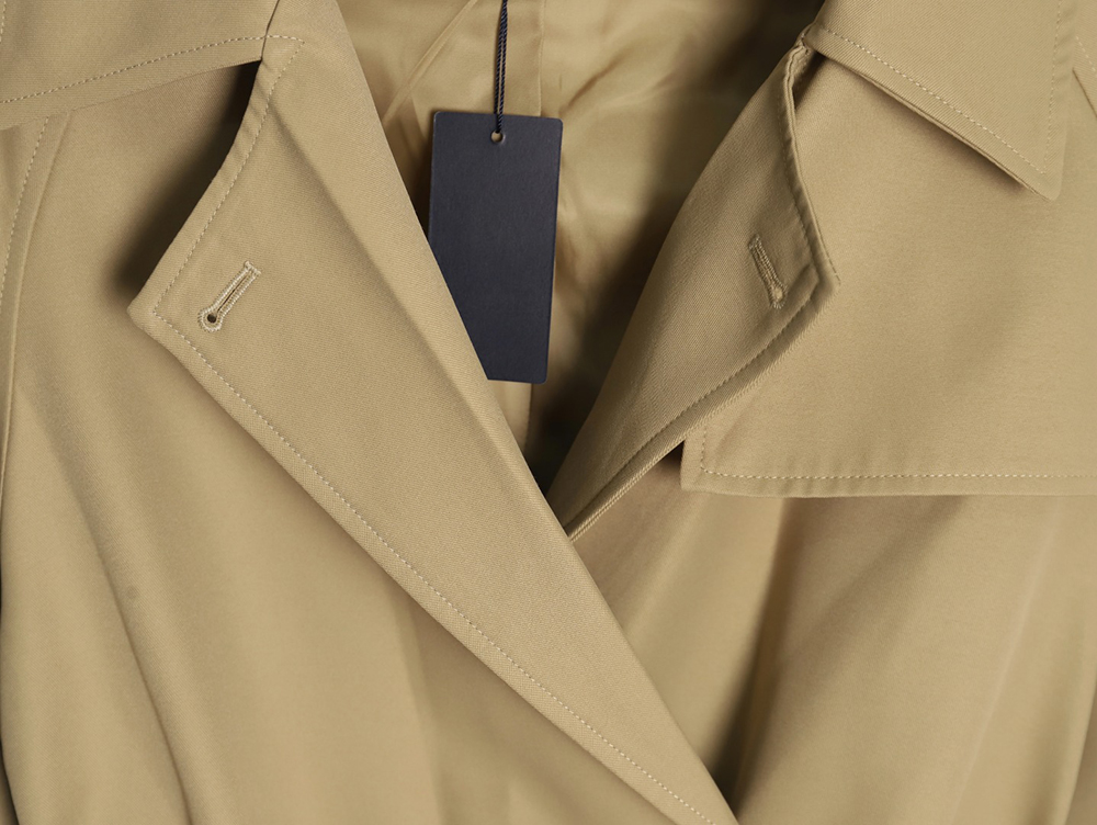 Prada corseted short belted trench coat