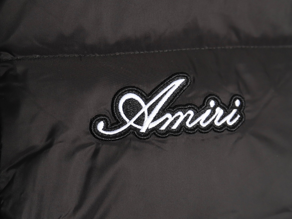 Amiri bone sleeve embroidered down jacket