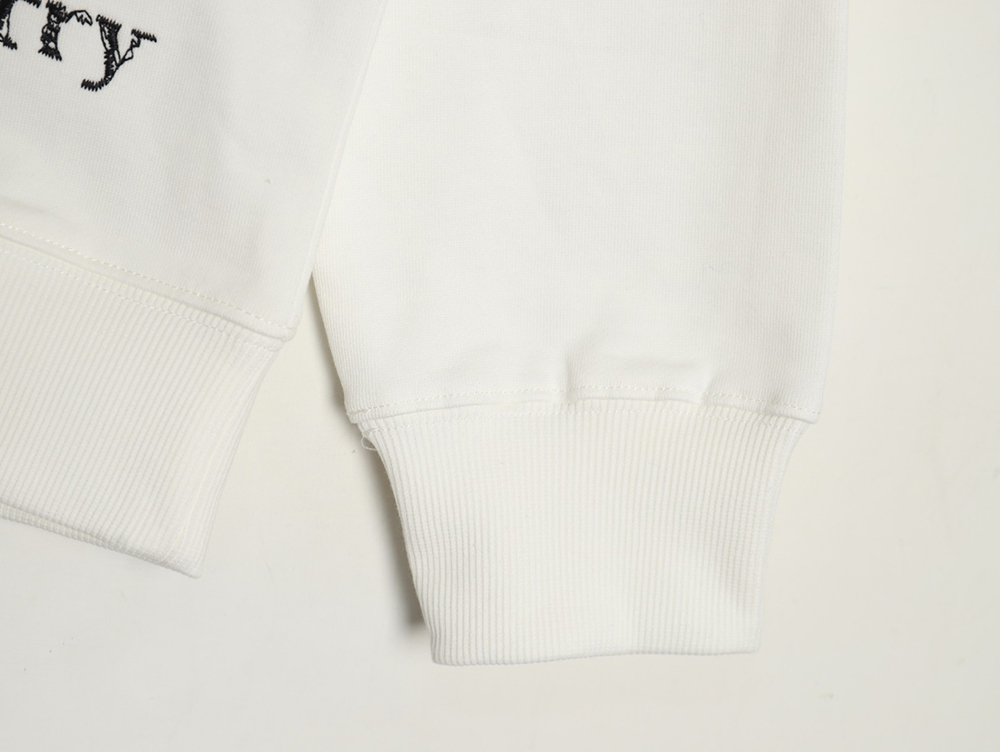 Burberry hem embroidered war horse crew neck sweatshirt