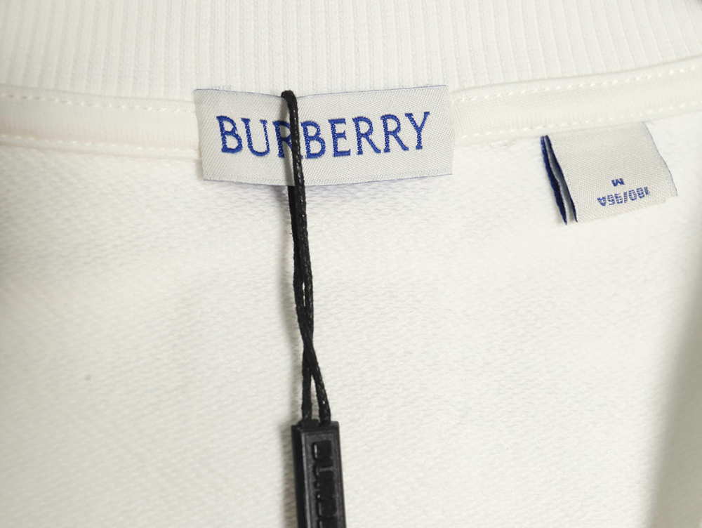 Burberry hem embroidered war horse crew neck sweatshirt