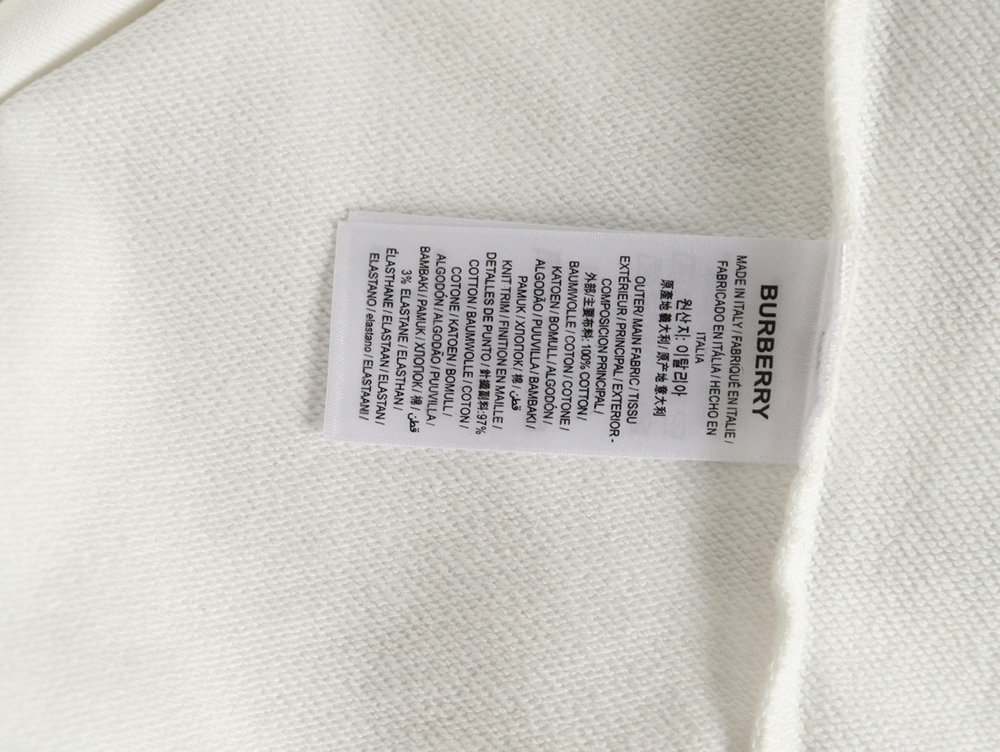 Burberry hem embroidered war horse crew neck sweatshirt
