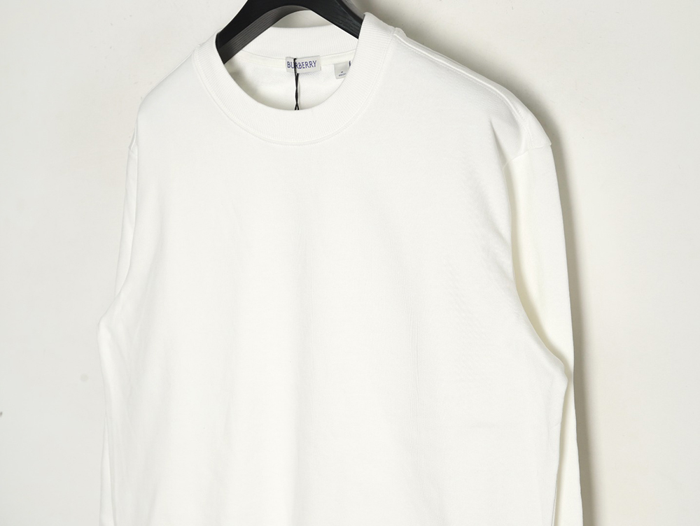 Burberry hem embroidered war horse crew neck sweatshirt