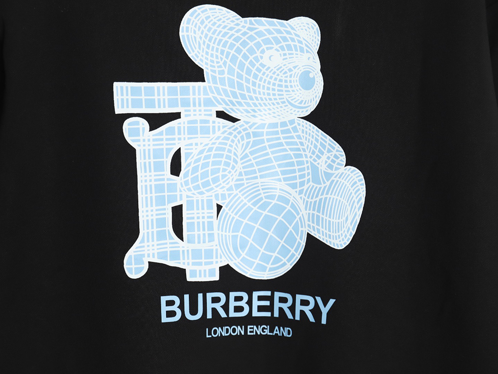 Burberry back blue bear print crew neck sweatshirt TSK1