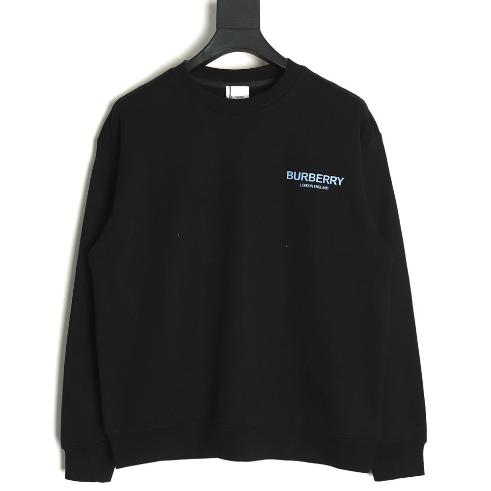 Burberry back blue bear print crew neck sweatshirt TSK1