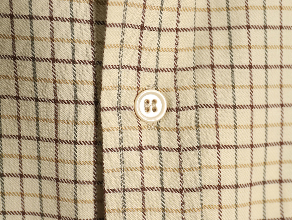 Celine Arc de Triomphe embroidered small check shirt