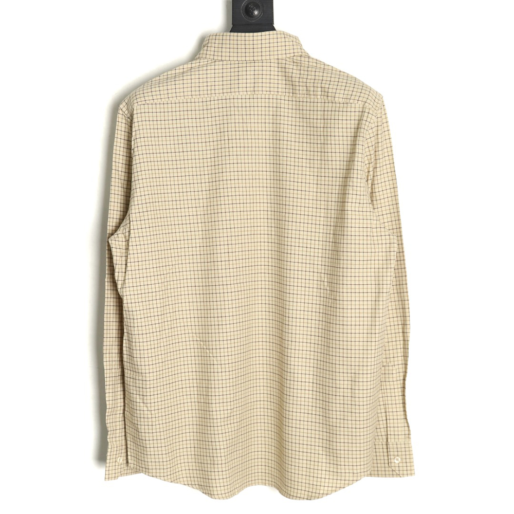 Celine Arc de Triomphe embroidered small check shirt