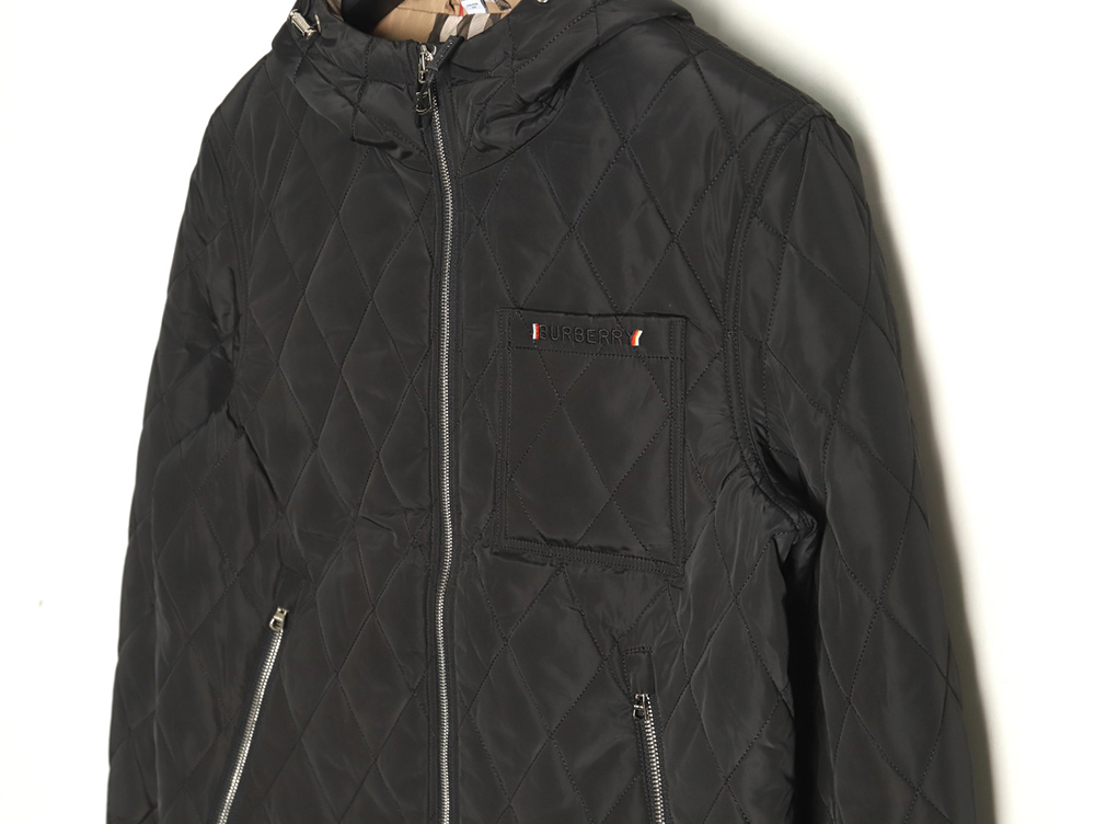 Burberry double-zip thin cotton hooded jacket