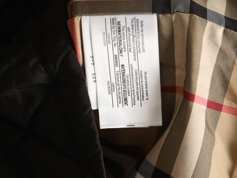 Burberry double-zip thin cotton hooded jacket