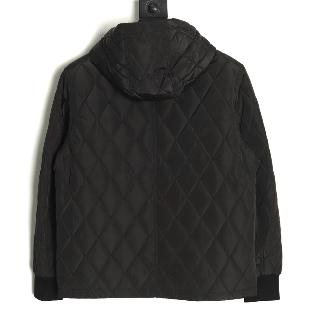 Burberry double-zip thin cotton hooded jacket