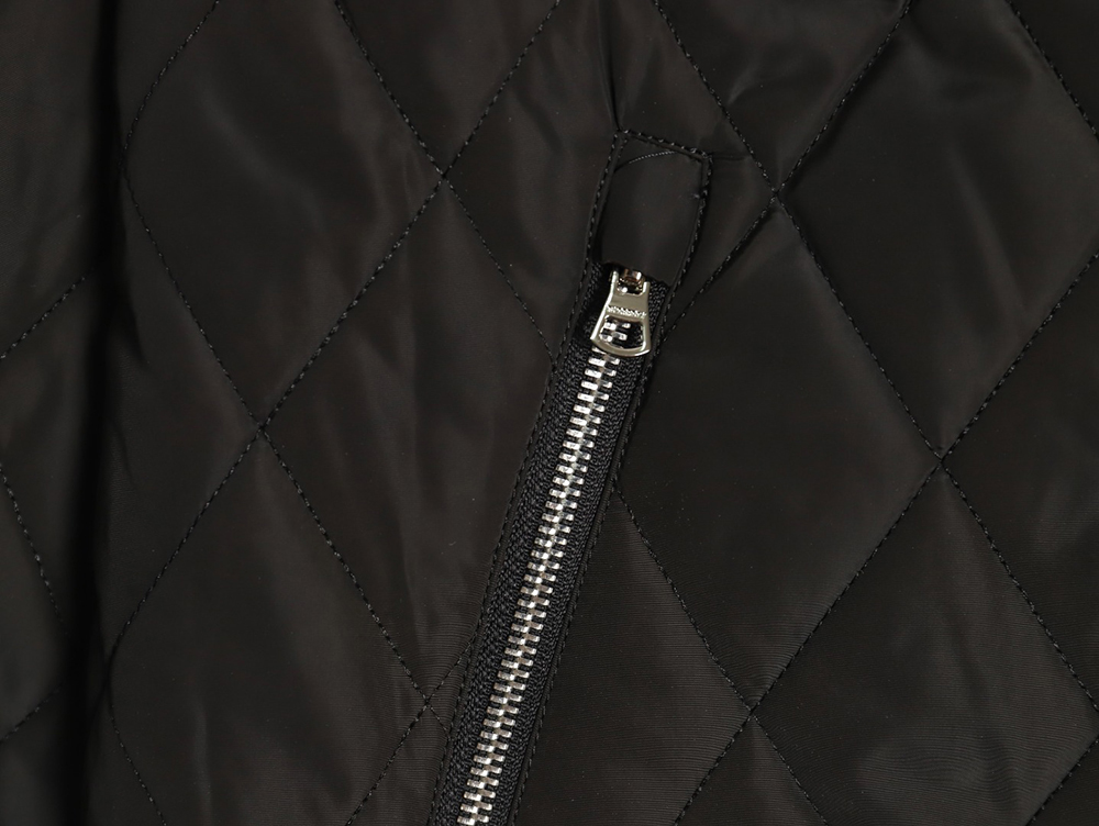 Burberry double-zip thin cotton hooded jacket
