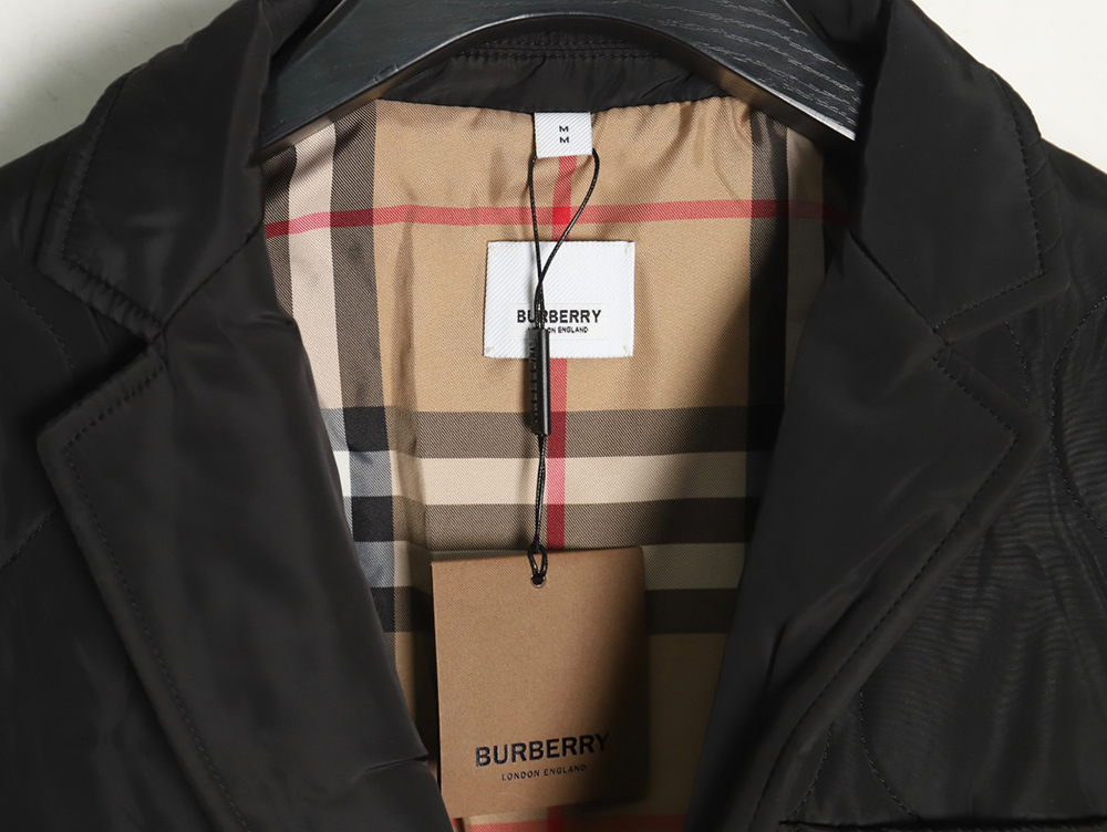Burberry double-zip thin cotton hooded jacket