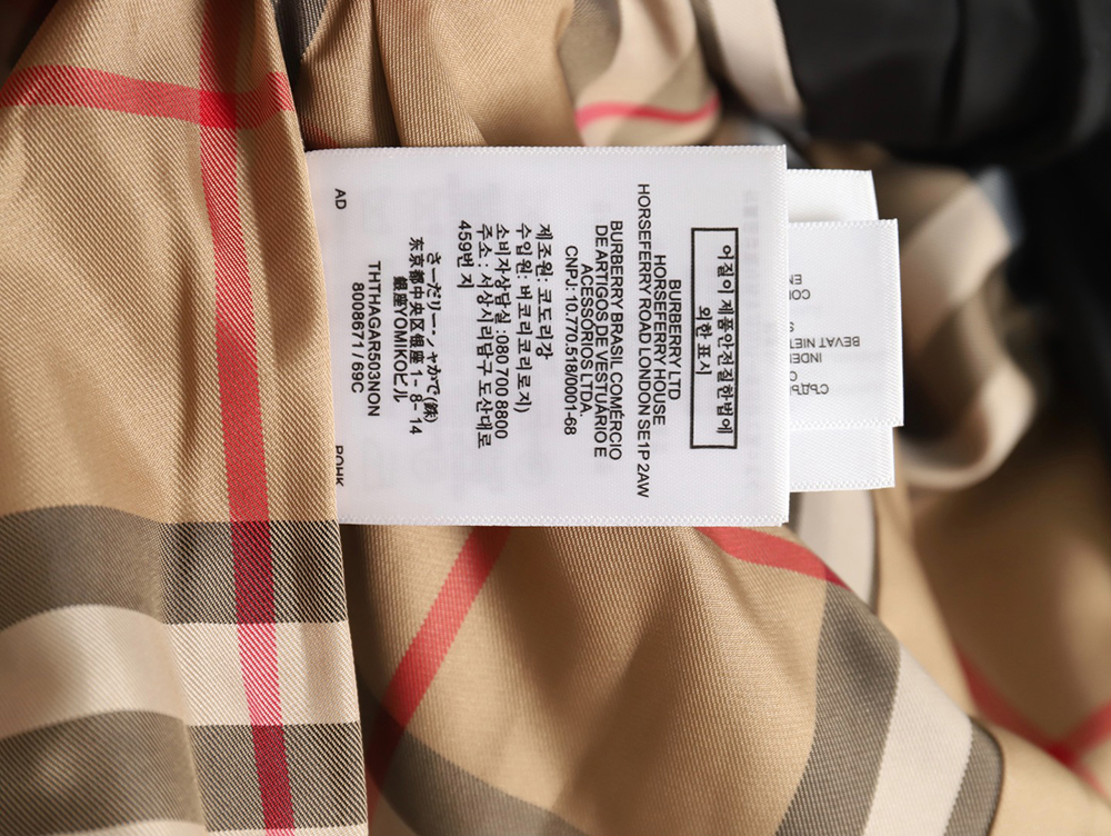 Burberry double-zip thin cotton hooded jacket