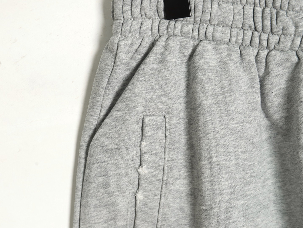 Balenciaga Earth pattern print distressed trousers