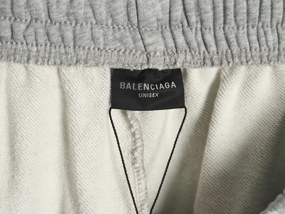 Balenciaga Earth pattern print distressed trousers
