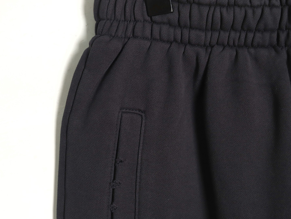 Balenciaga Earth pattern print distressed trousers TSK1