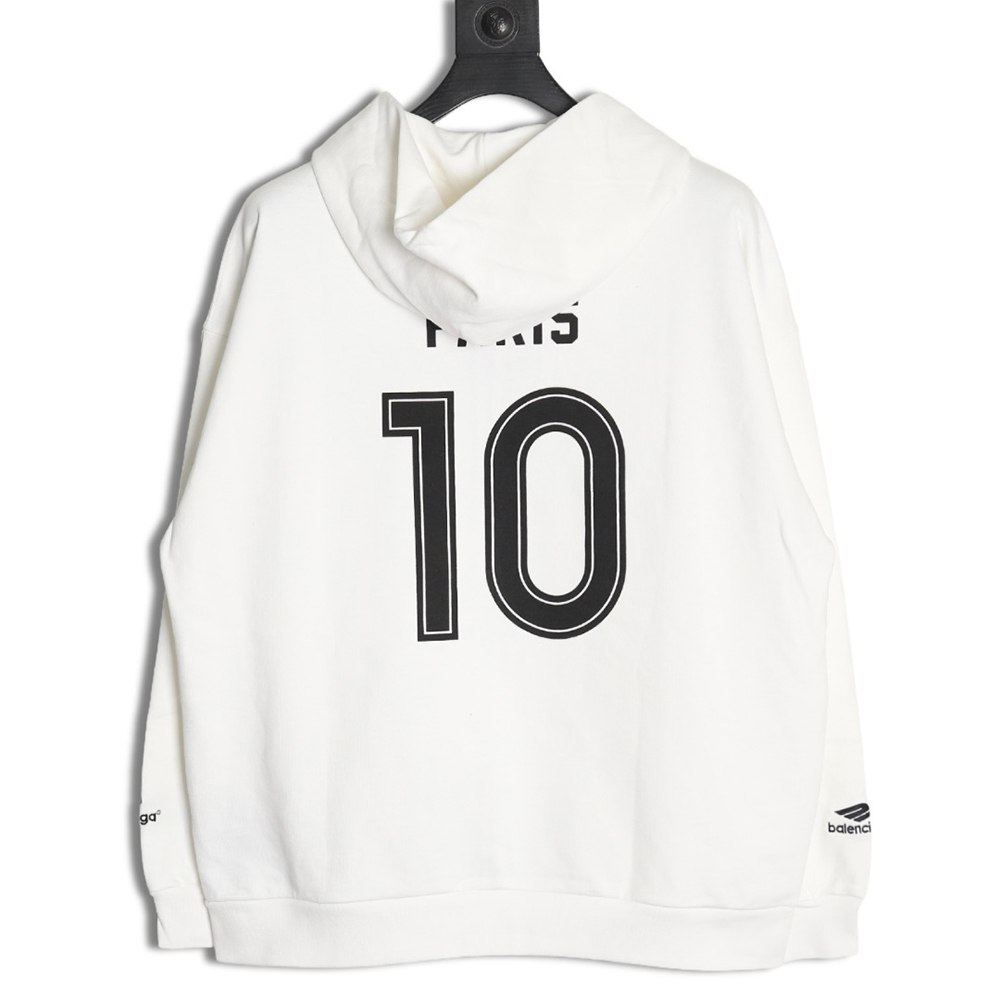 Balenciaga Manchester United joint embroidered printed zipper hoodie