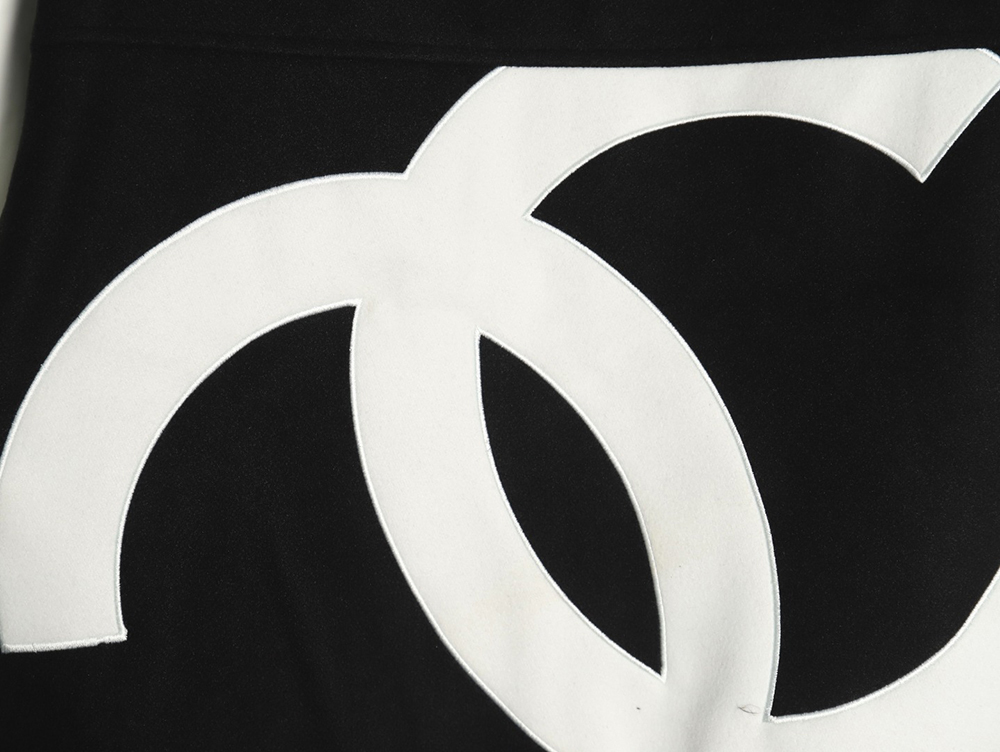 Chanel splicing embroidery baseball jacket TSK1