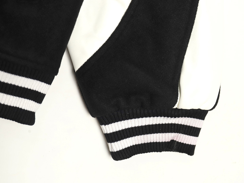 Chanel splicing embroidery baseball jacket TSK1