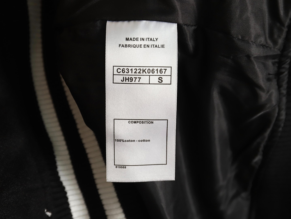 Chanel splicing embroidery baseball jacket TSK1