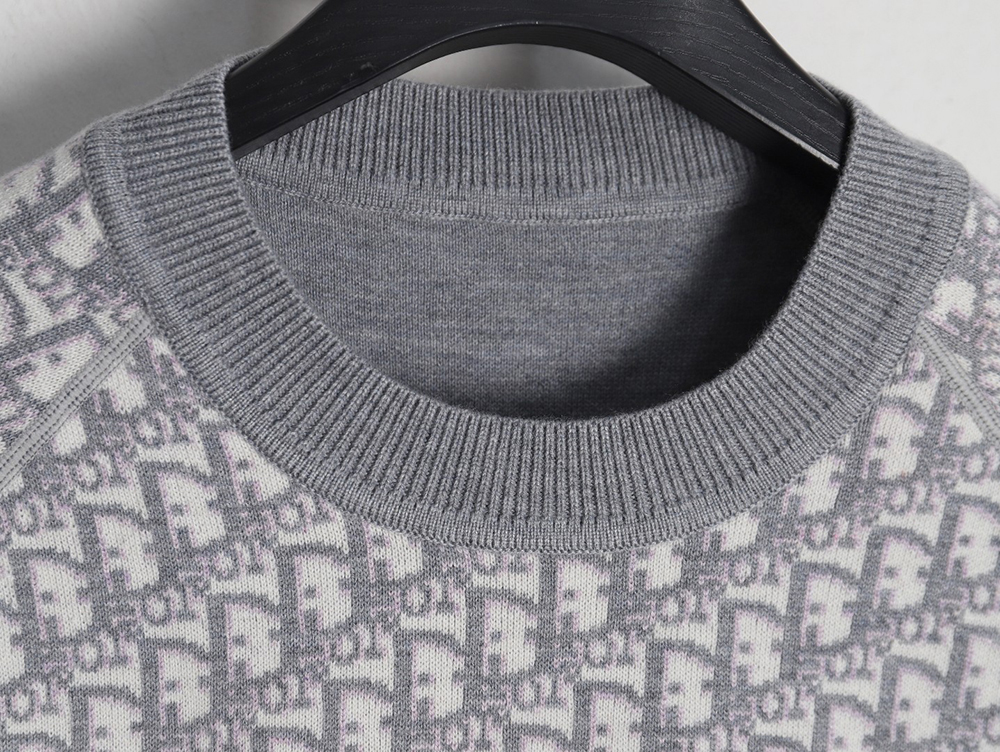 Dior Oblique knitted cashmere reversible crew neck sweater