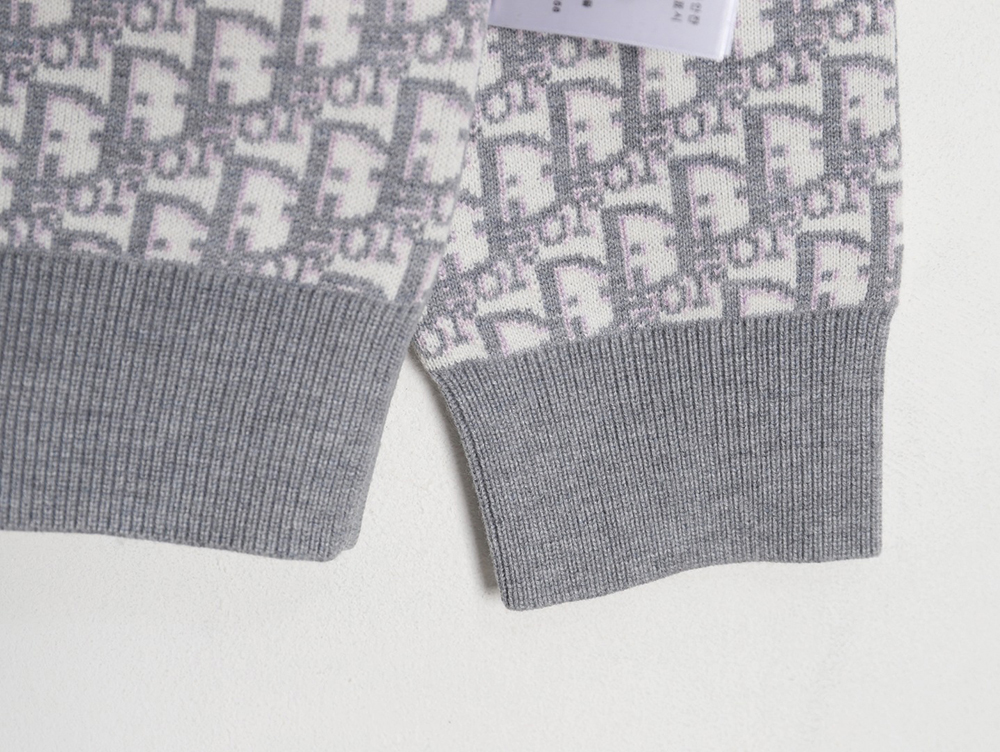 Dior Oblique knitted cashmere reversible crew neck sweater