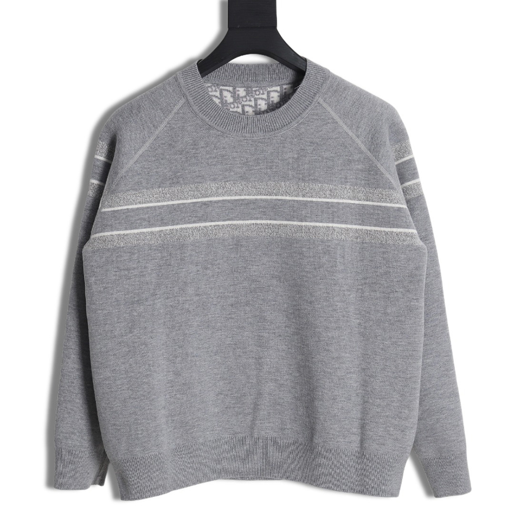 Dior Oblique knitted cashmere reversible crew neck sweater