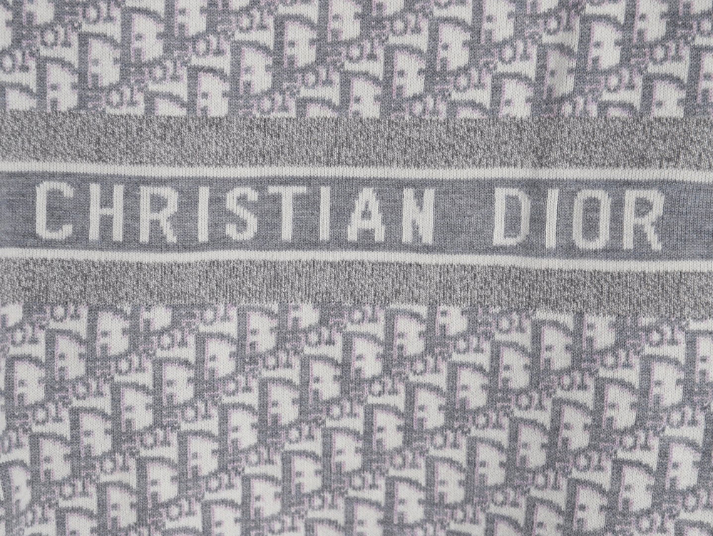 Dior Oblique knitted cashmere reversible crew neck sweater