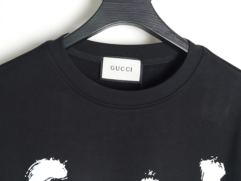 Gucci & Balenciaga Graffiti Lettering Print Crewneck Sweatshirt TSK1