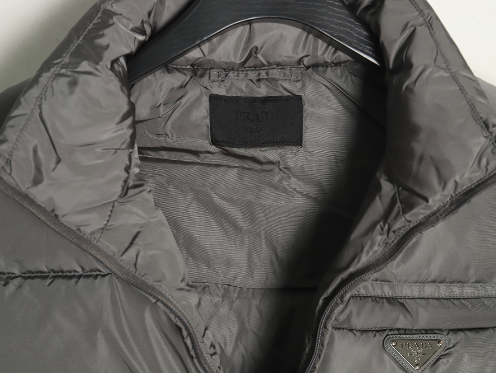 Prada classic triangle logo down vest