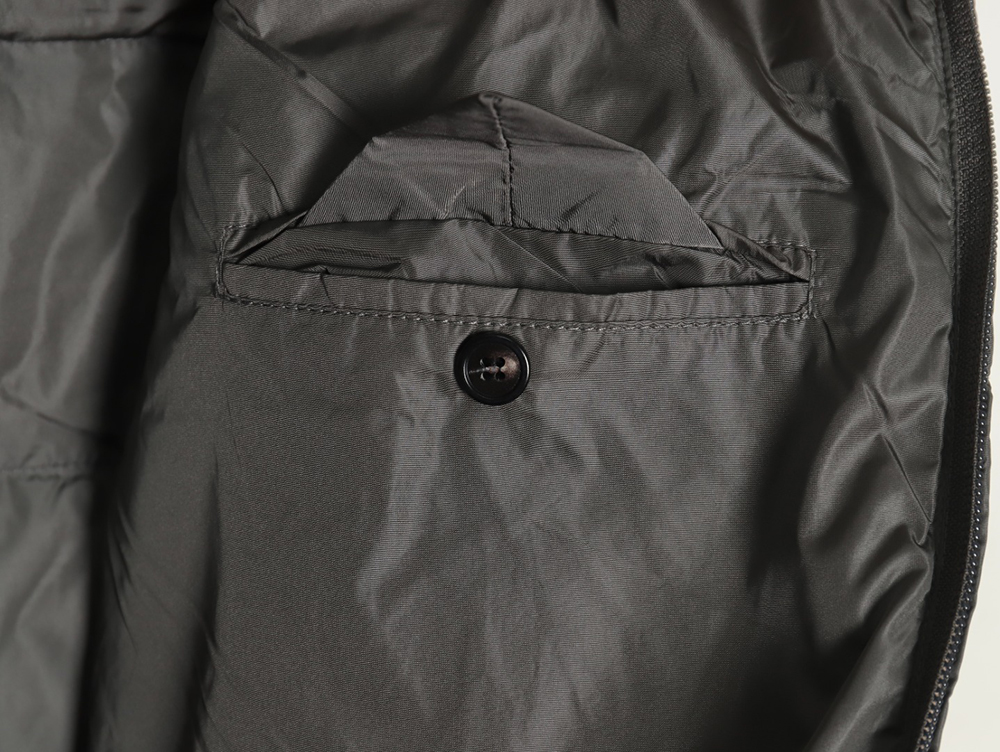 Prada classic triangle logo down vest