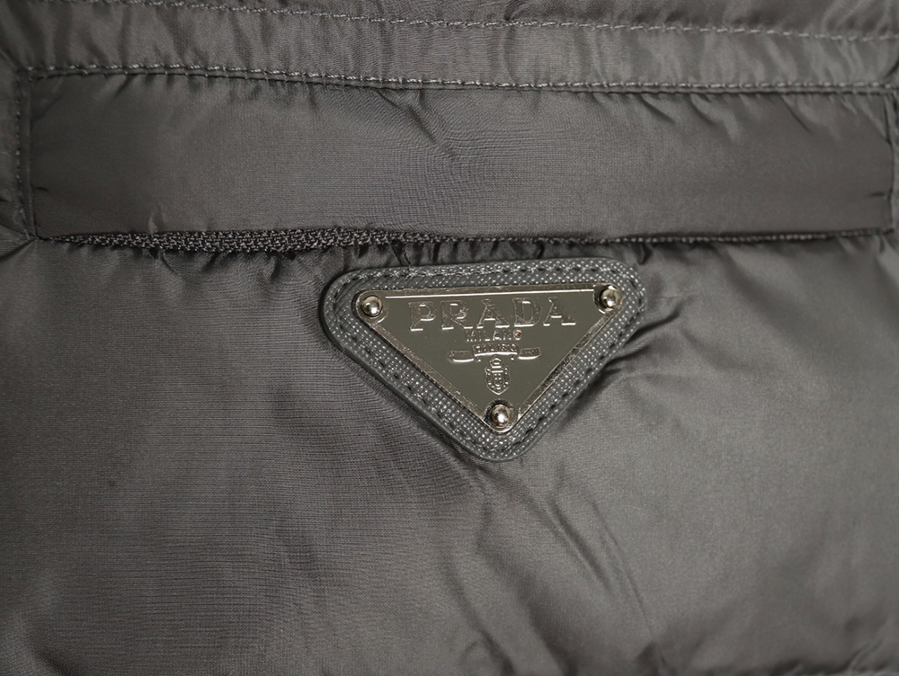 Prada classic triangle logo down vest