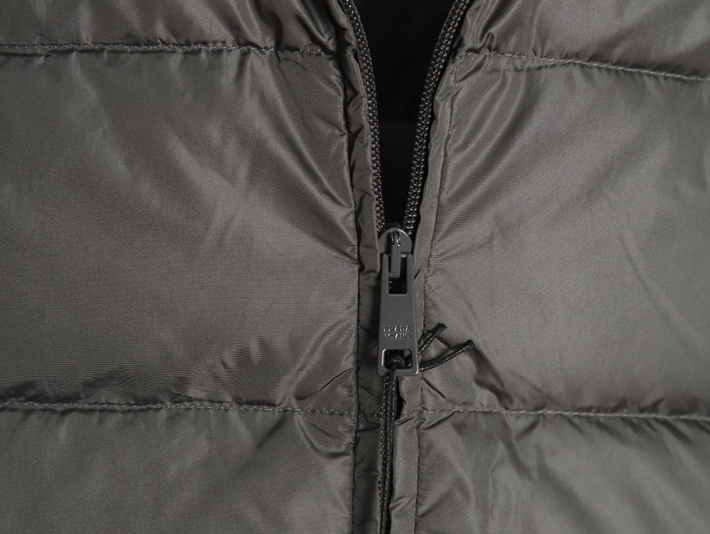 Prada classic triangle logo down vest