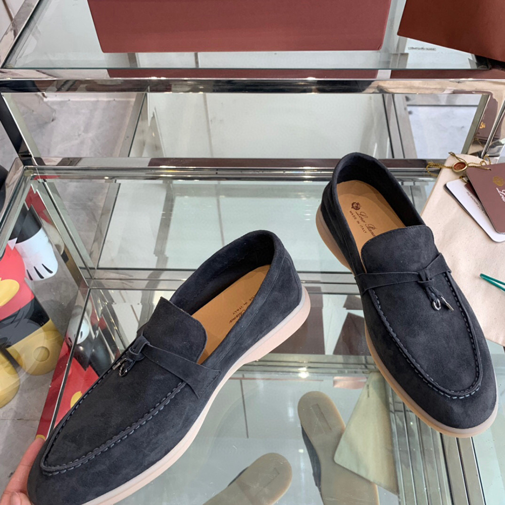Loro Piana Summer Charms Walk Loafer Shoes