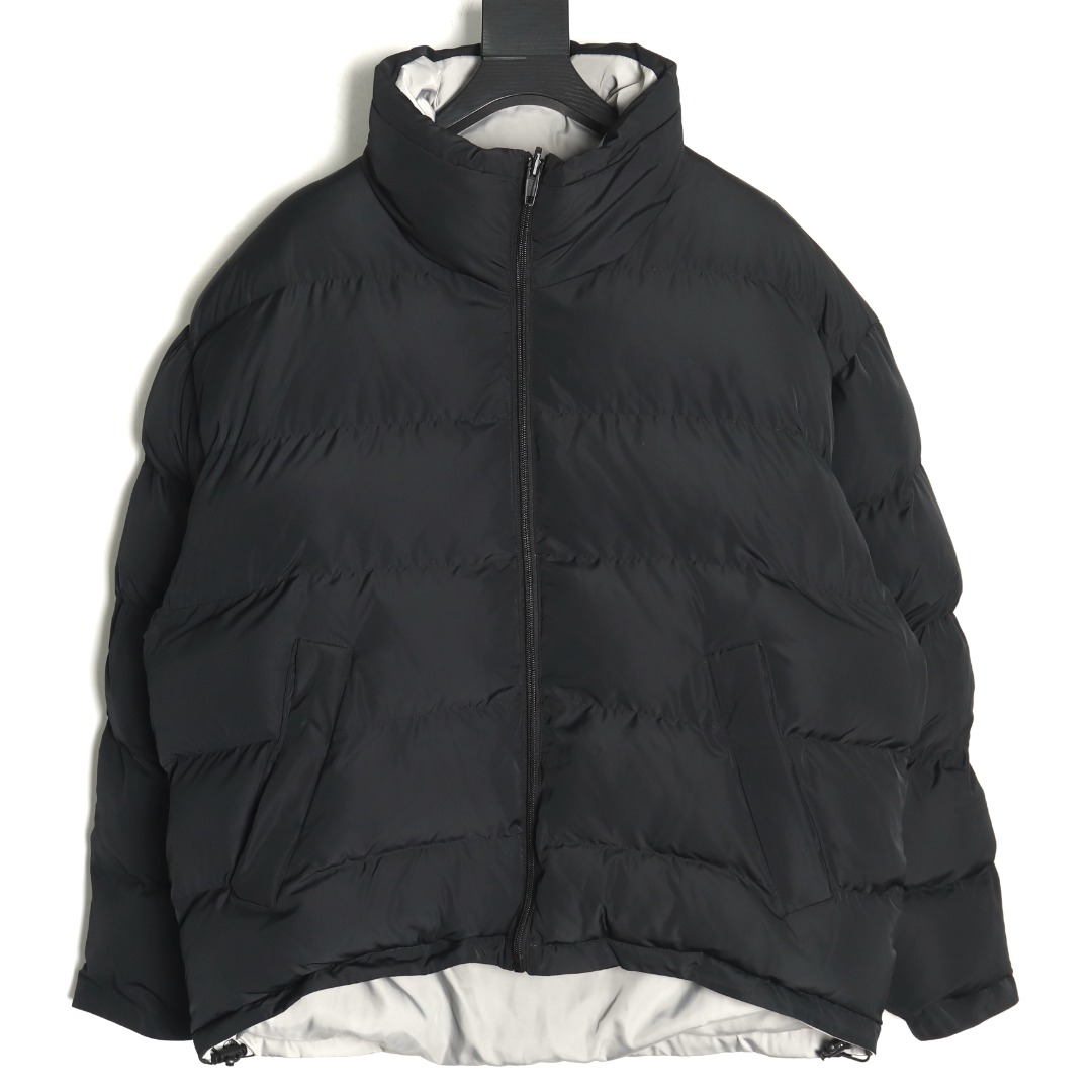 Balenciaga reversible hollow embroidered cotton jacket